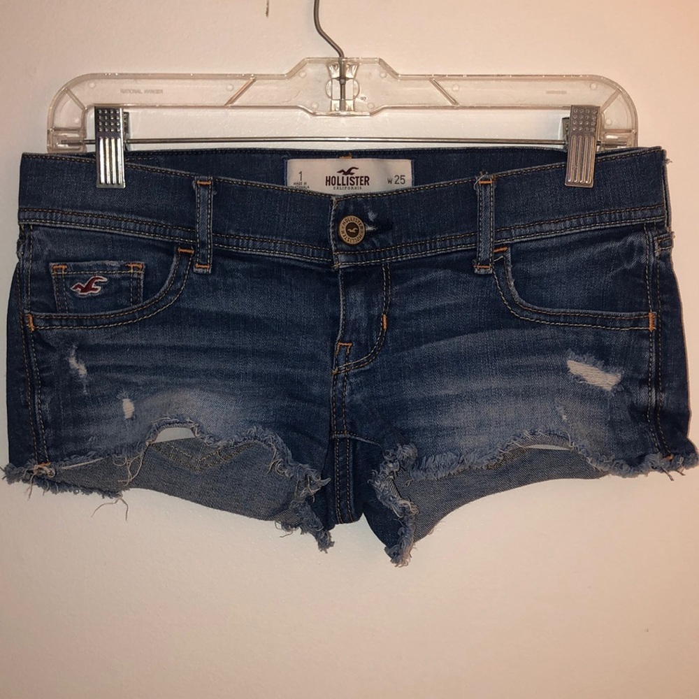 Low-Rise Denim Hollister Shorts